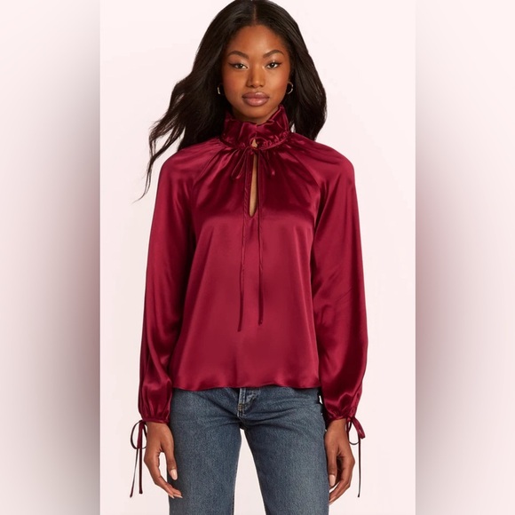 Amanda Uprichard Vittoria Silk Top - Picture 1 of 6